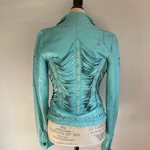 Rare Vintage Roberto Cavalli Fringe Jacket